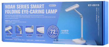 White Folding Lamp with Adjustable Brightness and Color Temperature 