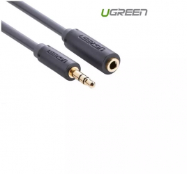 Cablu de prelungire jack audio de 3 5 mm tata la mama Lungime 2 Metri Culoare Gri 