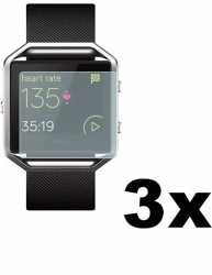 3 bucati - Folie Protectoare ecran pentru Fitbit Blaze Culoare Mata 