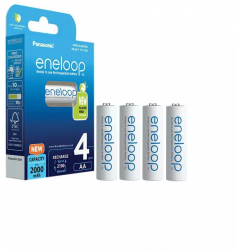 Acumulatori Panasonic Eneloop 2100 cicluri 2000mAh R6 AA Blister 4 BK-3MCDE/8BE 