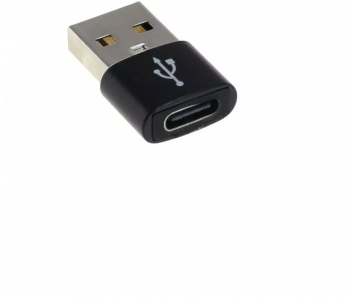 Adaptor OTB Slim compatibil cu USB-A 2.0 mascul la USB Tip-C USB-C femela - Negru 