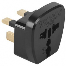 Adaptor Tensiune Priza Uk - Universal Negru 