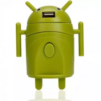 Adaptor de priza multifunctional stil Android Verde 