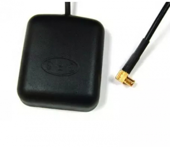 Antena GPS MCX baza magnetica conector la 90 grade 