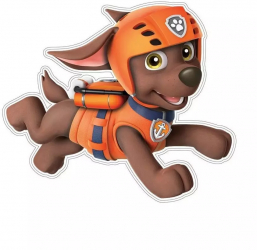 Autocolant sticker decorativ de perete 3D din desene animate Patrula catelusilor -Zuma 