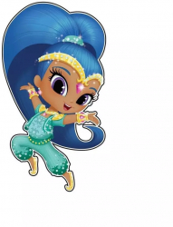 Autocolant sticker decorativ de perete 3D din desene animate Shimmer and Shine Tip Shimmer 