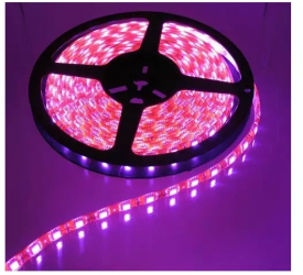 Banda LED Roz de 5 metri 12V 60LED/M IP65 SMD3528 