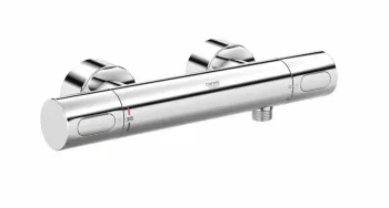 Baterie dus cu termostat Grohe crom montare pe perete - SECOND