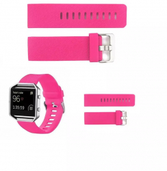 Bratara TPU Silicon pentru Fitbit Blaze Marime L Culoare Roz 