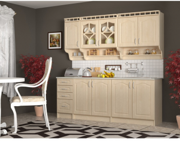 Bucatarie Korona Mebel MDF 2m 200x60x200cm mesteacan 