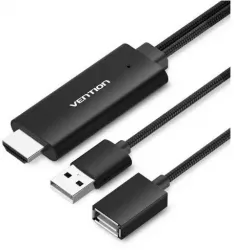 Cablu Adaptor Convertor USB la HDMI VENTION PREMIUM Culoare Negru 