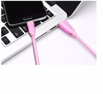 Cablu de date USB 2.0 la USB de tip C 3.1 Lungime 50 centimetri Culoare Roz 