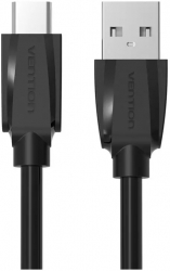 Cablu de date USB 2.0 la USB de tip C - Negru Lungime 1 Metru 