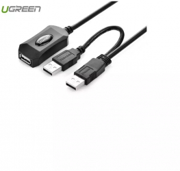 Cablu prelungitor activ USB 2.0 cu USB pentru alimentare Lungime 5 metri 