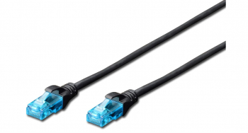 Cablu U UTP Digitus CAT 5e Rj45 1m Negru - RESIGILAT 
