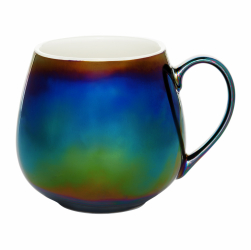 Cana portelan 380ml design metalic AMBITION Pearl 