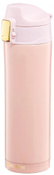 Cana termos cu buton de siguranta AMBITION Royal 420ml roz 
