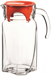 Carafa din sticla cu capac rosu 1.7L PASABAHCE Luna 