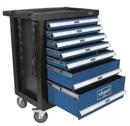 Carucior portabil cu scule TW1100 Scheppach 5909304901 7 sertare 70 piese 