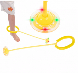 Coarda moderna cu iluminare LED pentru copii galben 