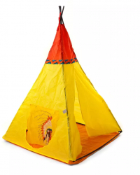 Cort de joaca Indian pentru copii 100x100x135 cm Culoare Galben 
