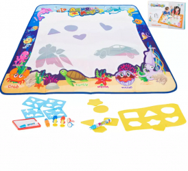 Covorasul Magic Water Animals 100 x 80 cm &ndash Jucarie educativa de colorat cu apa 
