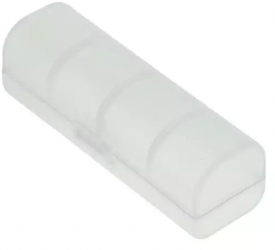 Cutie de transport PVC pentru bateriile 18650 - transparenta 