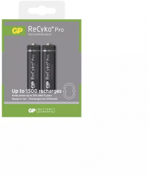 Duo GP R6/AA ReCyko+ PRO 2000mAh 1.2V NiMH baterii reincarcabile Continutul pachetului 1x Blister 