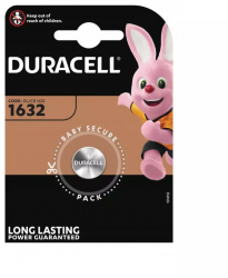 Duracell CR1632 125mAh 3V baterie plata Continutul pachetului 1 Bucata 