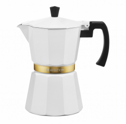 Espressor aragaz 6 cesti 300ml aluminiu alb AMBITION Royal