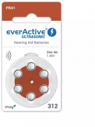 everActive ULTRASONIC 312 baterii aparate auditive Continutul pachetului 1x Blister 