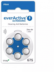 everActive ULTRASONIC 675 baterii petru aparate auditive Continutul pachetului 1x Blister 