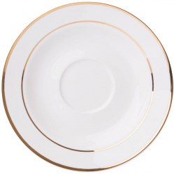 Farfurioara suport ceasca 12.5cm portelan AMBITION Aura Gold 