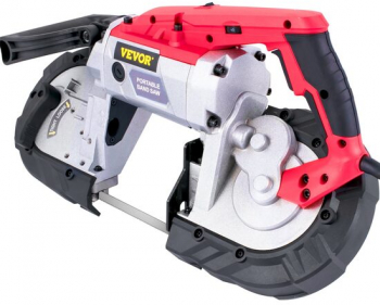 Fierastrau circular cu banda Vevor 1100 W portabil adancime max 127 mm 6 trepte de viteze 