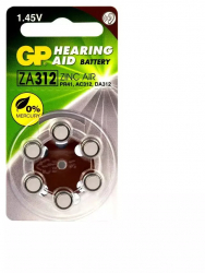 GP 312 / ZA312 / PR41 baterii aparate auditive Continutul pachetului 1x Blister 