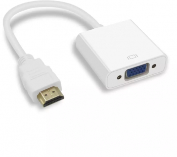HDMI Tata la VGA Mama Adaptor Convertor Culoare Alb 