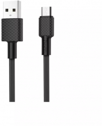 HOCO X29 Carbon cablu de date USB la Micro-USB Lungime 1 Metru Culoare Negru