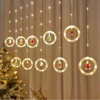 Instalație pentru Crăciun perdea luminoasă cu LED 3M 10 Becuri