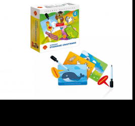 Invatam sa scriem scrie si sterge cu creion MAGIC model animale 