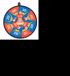 Joc darts pentru copii cu 5 bile velcro multicolor 28 cm 