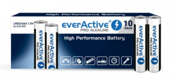 Baterii alcaline everActive PRO Seria LR03 AAA Continutul pachetului 1x Blister 
