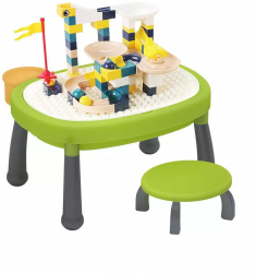 Masuta educativa de desenat si construit cu cuburi LEGO + scaun 