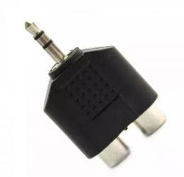 Mufa de iesire audio de 3 5 mm la Adaptor splitter 2 RCA 