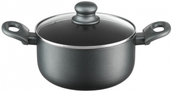 Oala cu capac AMBITION Graphite 20cm 2.9L invelis Ilag Non-Stick Basic 