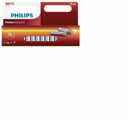 Pachet de 12 - AAA R3 Philips Power Alkaline Continutul pachetului 1x Blister