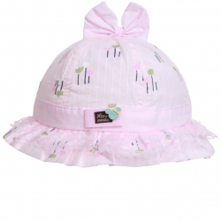Palarie bebe bumbac PAMI PBB-1221-151 46 cm Roz 