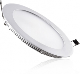 Panou LED Ultra Slim 18W lumina alba rotund 20cm 