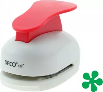 Perforator DACO Hobby Model Floare 2 Plastic/Metal Perforare 5 cm Multicolor Perforator Lucru Manual Perforator Floare 