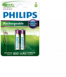 Philips Baterie reincarcabila AAA HR03 800mAh Continutul pachetului 1x Blister 