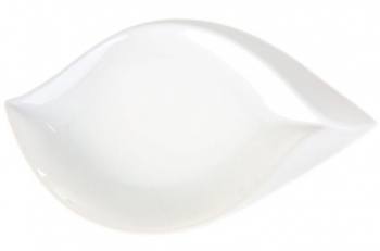 Platou adanc 31.5x18.5cm portelan alb AMBITION Salsa 
